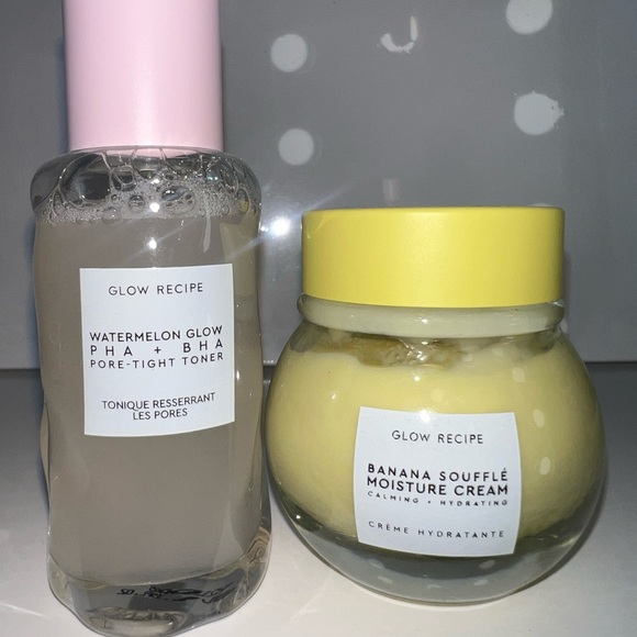 Glow recipe banana soufflé moisture cream + watermelon...